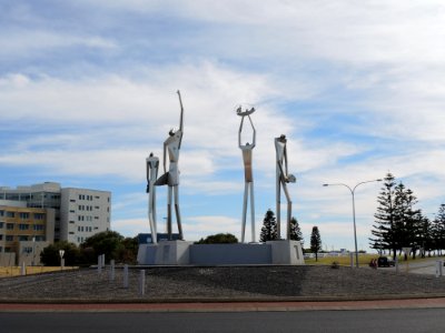 Public art at Blair-Koombana-Casuarina-Clifton roundabout, Bunbury (from south-wes) photo