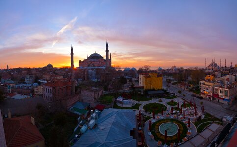 Turkey sunrise sultanahmet photo