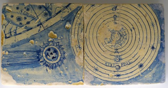 Ptolemaic universe with comet, Coimbra, 1700-1750 - Museu Nacional de Machado de Castro - Coimbra, Portugal - DSC00173