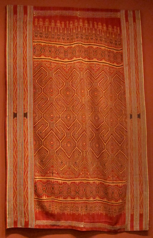 Pua kombu (ceremonial cloth) from Indonesia, Iban, HAA