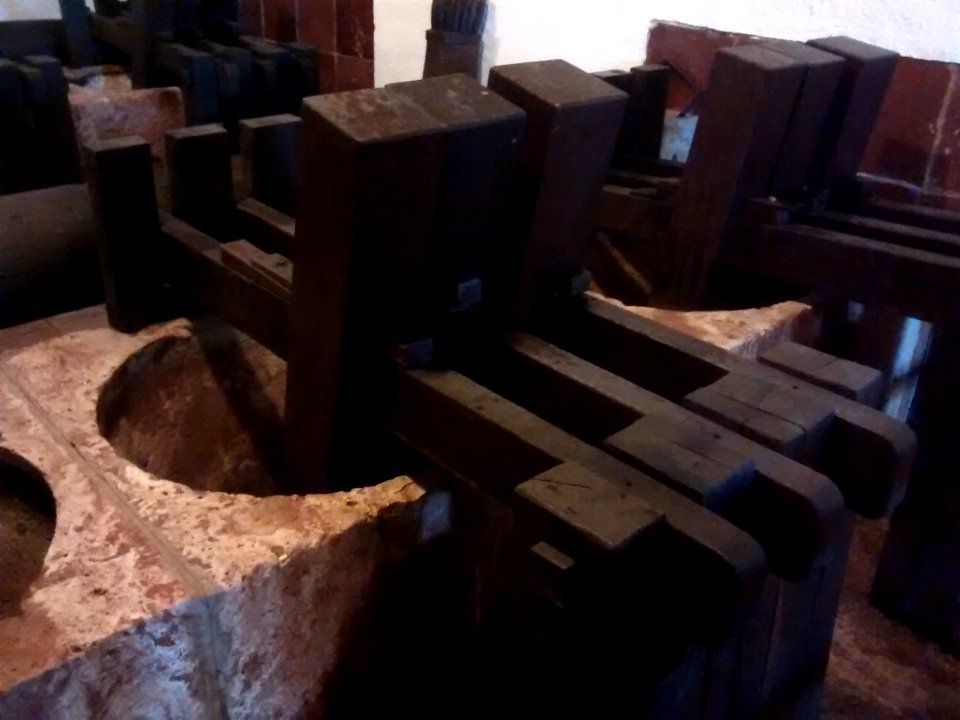 Pulping machine at the Museu Molí Paperer de Capellades