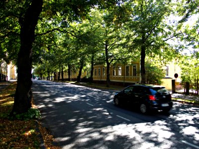Puistokatu between Ratapihankatu and Rauhankatu in Turku Finland