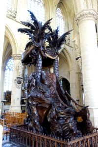 Pulpit - Église Notre-Dame-de-la-Chapelle - Brussels, Belgium - DSC07731