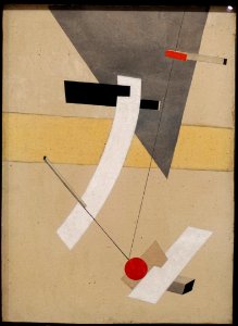 Proun 12E by El Lissitzky, 1923, oil on canvas - Busch-Reisinger Museum - Harvard University - DSC01634