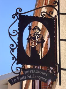 Pujaudran (Gers) enseigne jaquaire Restaurant le Puits St.Jacques