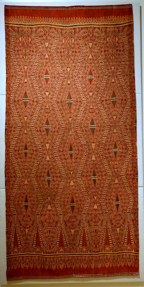 Pua kumbu (ritual cloth), Iban people, Malaya, Sarawak, Baleh area, 19th century AD, cotton - Textile Museum, George Washington University - DSC09683