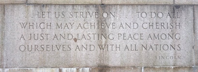 Providence, Rhode Island World War I monument - north inscription