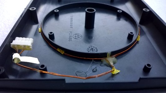 Proximity card reader coil