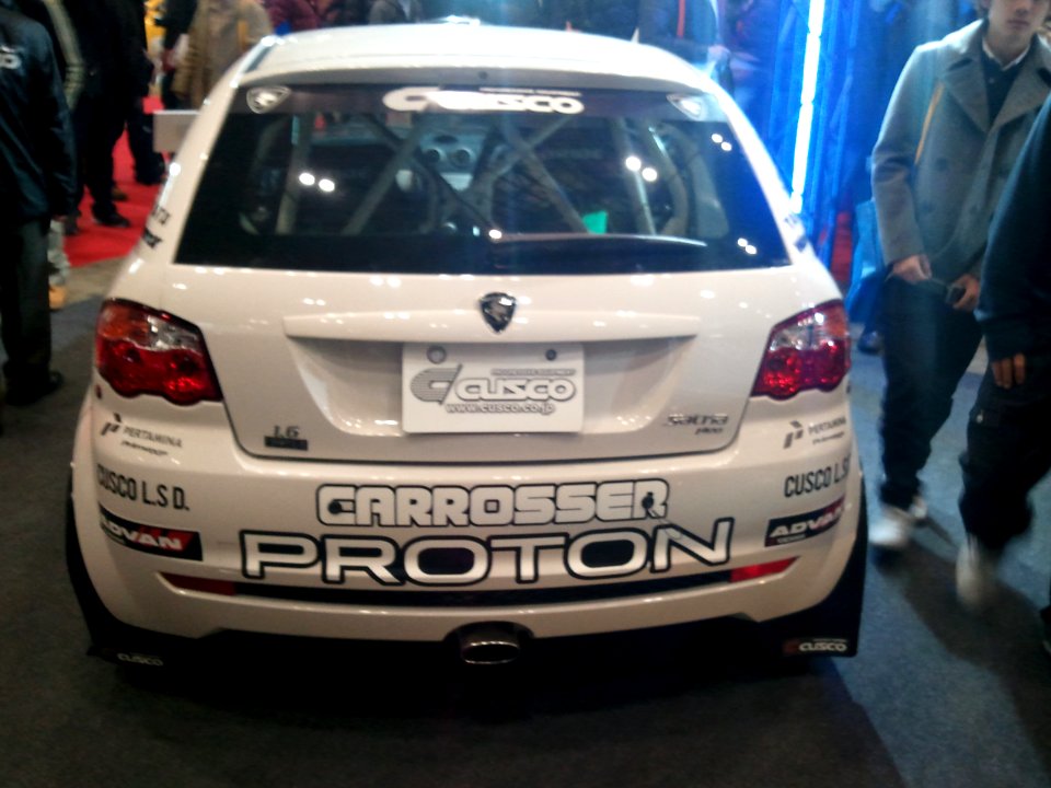 Proton Satria Neo Rally Car rear - 2011 Tokyo Auto Salon