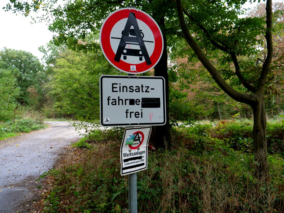 Protest writing in the Hambach forest 06