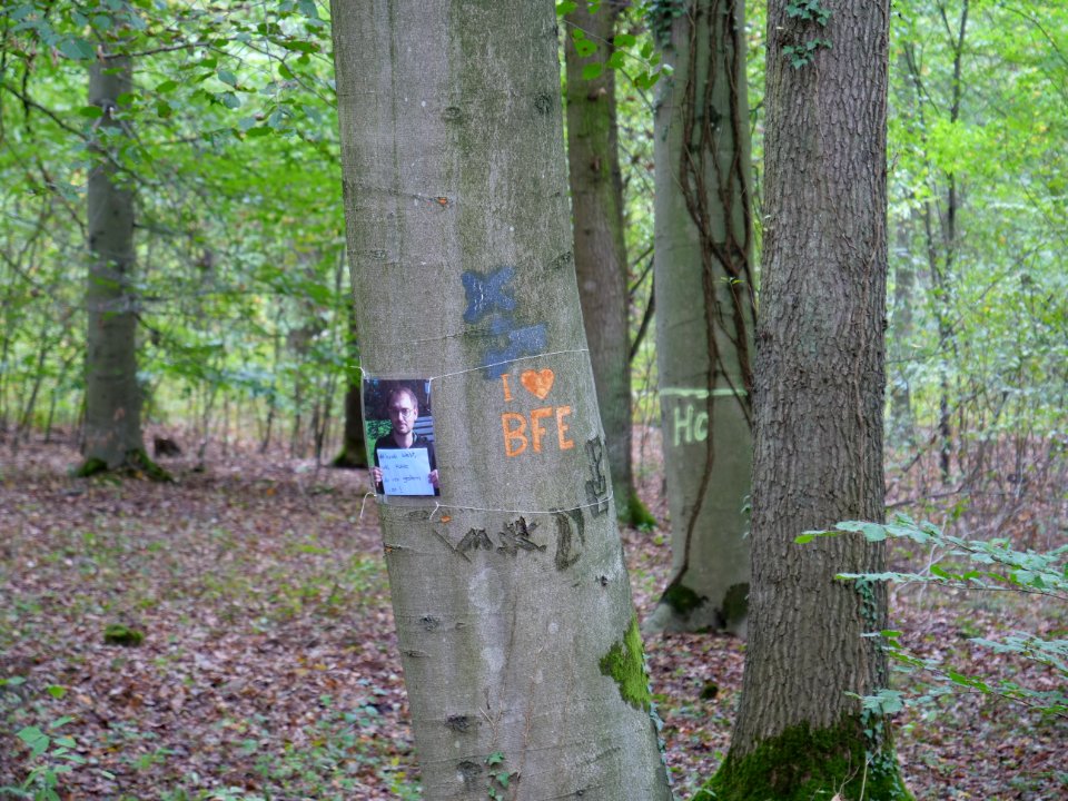 Protest sign in the Hambach forest 05