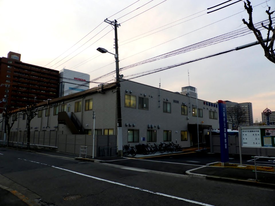 Provisional buildings of Osaka Temma Police Station