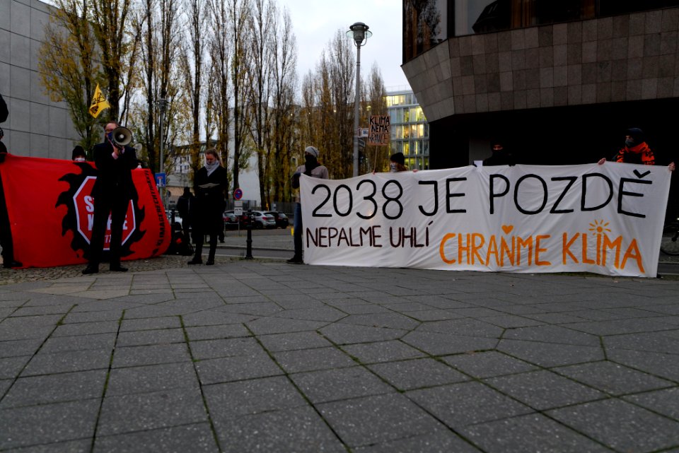 Protest on Czech Republic coal commission in front of embassy in Berlin 2020-11-30 60