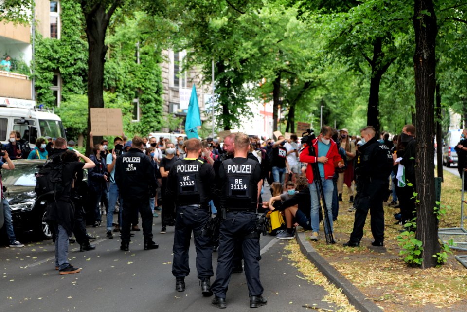 Protest at Willy-Brandt-Haus Berlin 2020-07-01 58