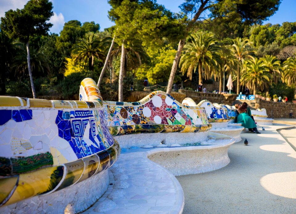 Landmark monument catalonia