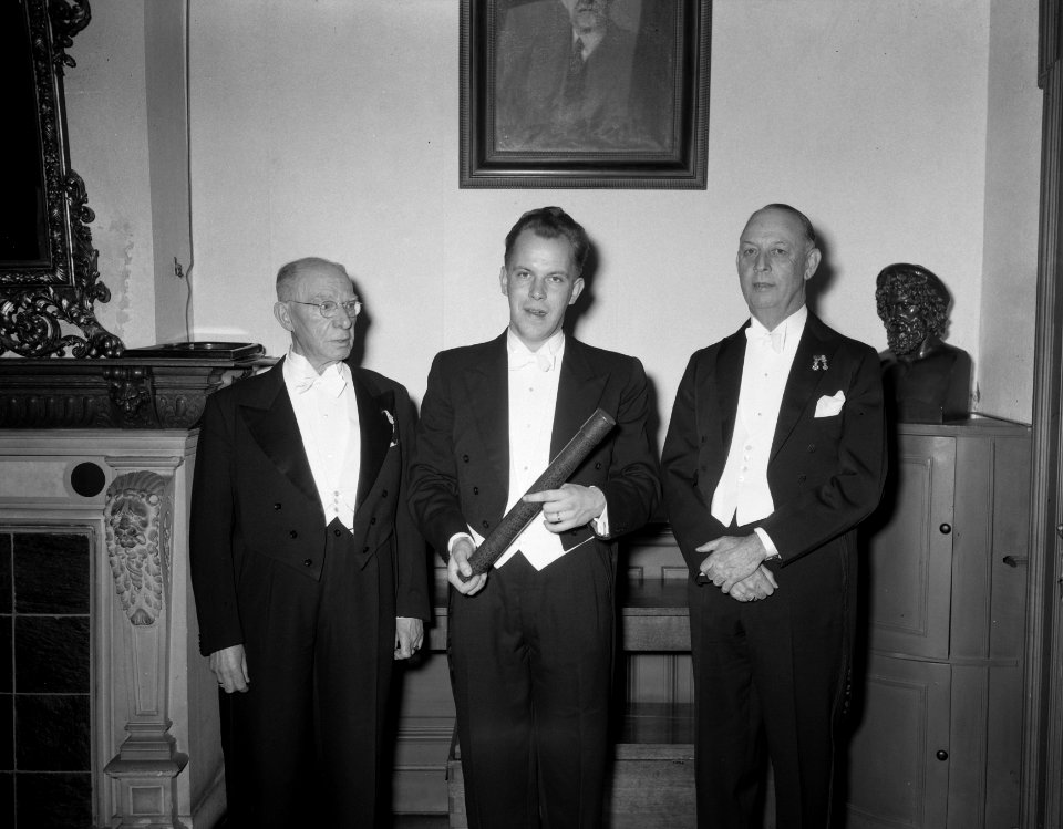 Promotie Utrecht C. G. M. Mierman proefschrift (voetbal Nederland), Bestanddeelnr 907-0176