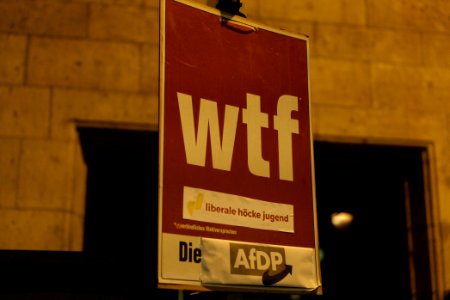 Protest in front of FDP headquarter after Thuringia prime minister election 2020-02-05 44