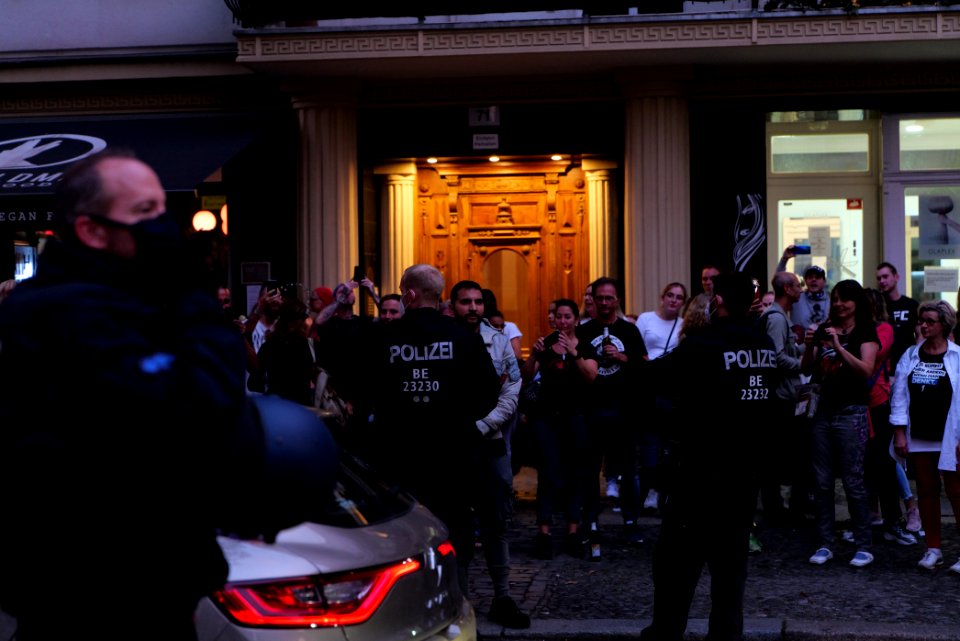 Protest in support of the Attila Hildmann restaurant 2020-08-28 11