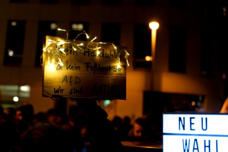 Protest in front of FDP headquarter after Thuringia prime minister election 2020-02-05 35