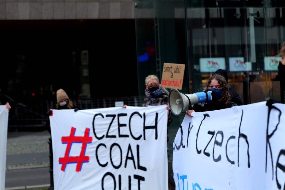 Protest on Czech Republic coal commission in front of embassy in Berlin 2020-11-30 37