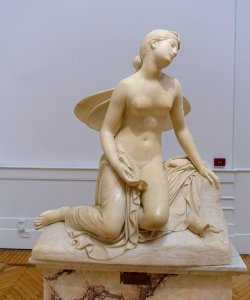 Psyche in a faint, by Pietro Tenerani, 1869 - Galleria nazionale d'arte moderna - Rome, Italy - DSC05210