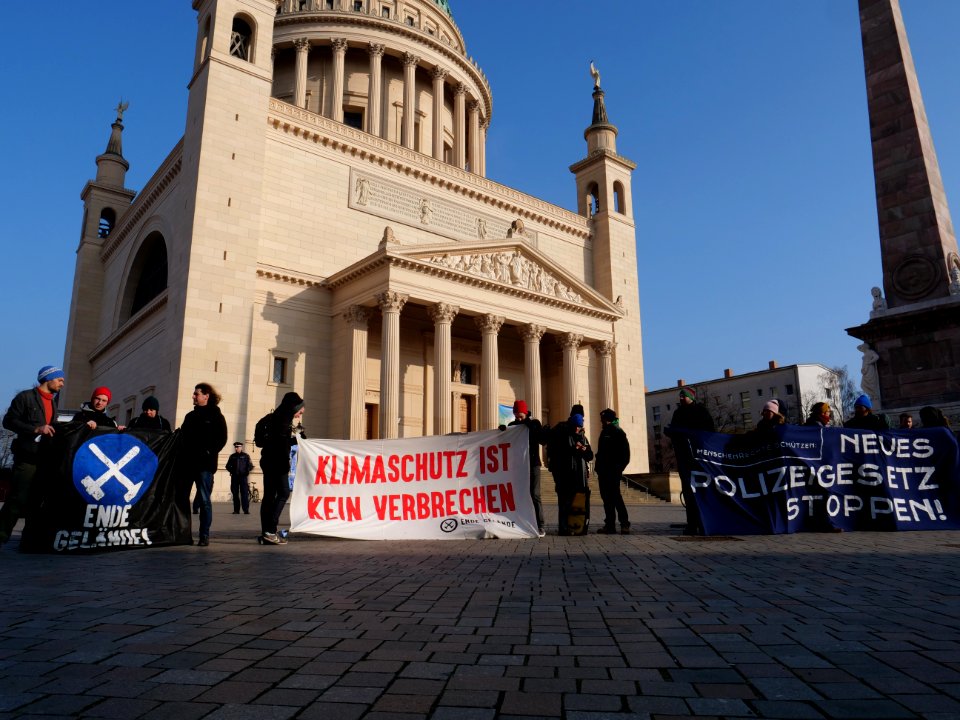 Protest in front of the Landtag Brandenburg 28-02-2019 07