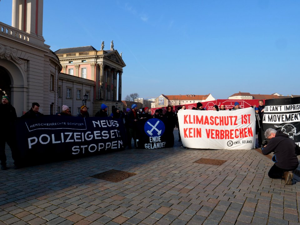 Protest in front of the Landtag Brandenburg 28-02-2019 10