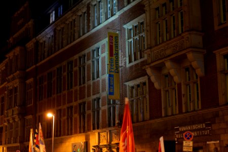 Protest in front of FDP headquarter after Thuringia prime minister election 2020-02-05 40