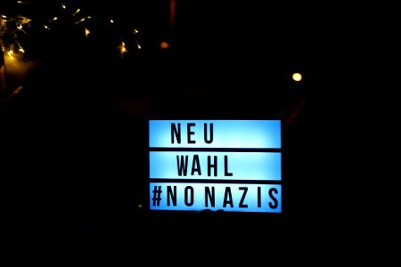 Protest in front of FDP headquarter after Thuringia prime minister election 2020-02-05 33