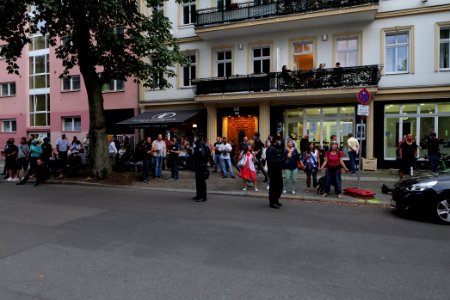 Protest in support of the Attila Hildmann restaurant 2020-08-28 09