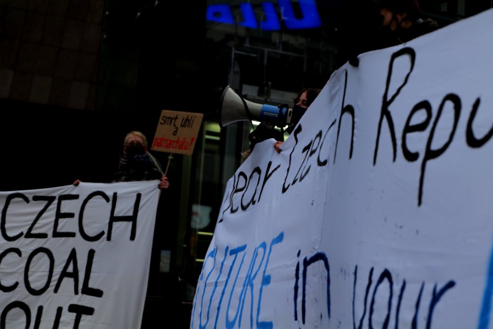 Protest on Czech Republic coal commission in front of embassy in Berlin 2020-11-30 38