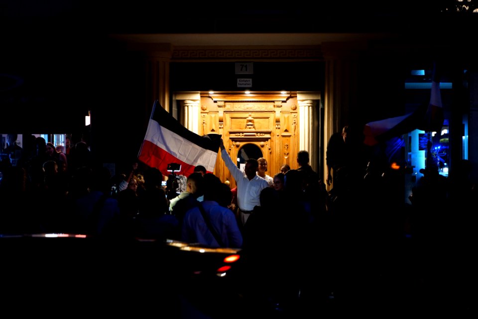 Protest in support of the Attila Hildmann restaurant 2020-08-28 21