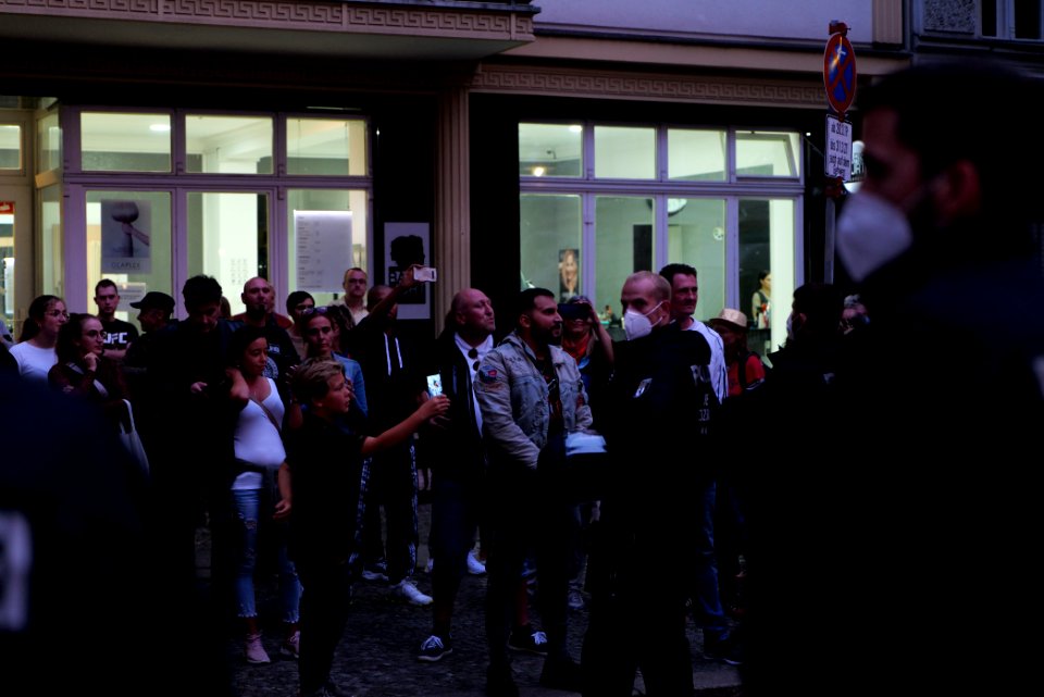Protest in support of the Attila Hildmann restaurant 2020-08-28 16