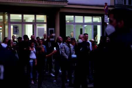 Protest in support of the Attila Hildmann restaurant 2020-08-28 16