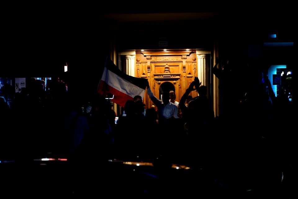 Protest in support of the Attila Hildmann restaurant 2020-08-28 20