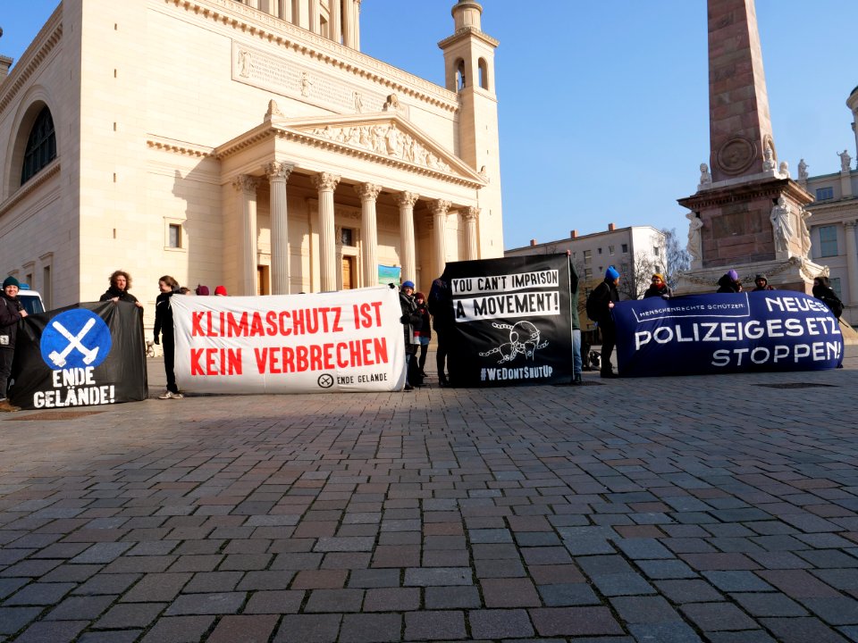 Protest in front of the Landtag Brandenburg 28-02-2019 12