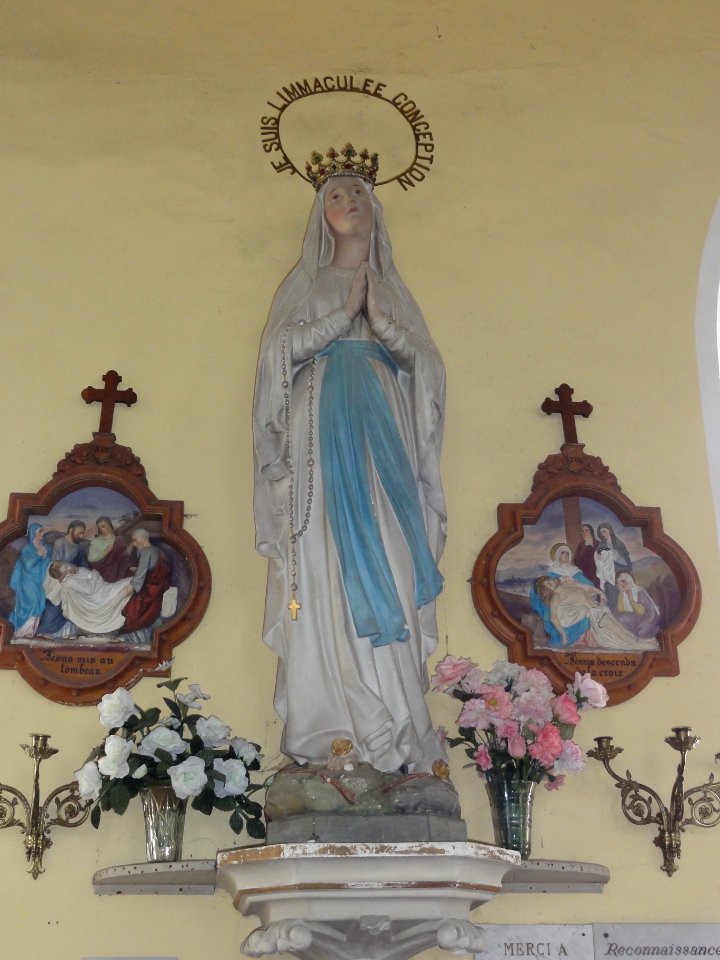 Raffetot (Seine-Mar.) église, statue 19 L'Immaculée Concention