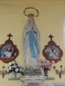Raffetot (Seine-Mar.) église, statue 19 L'Immaculée Concention