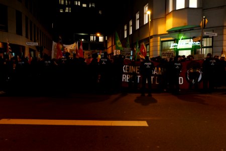 Protest in front of FDP headquarter after Thuringia prime minister election 2020-02-05 03