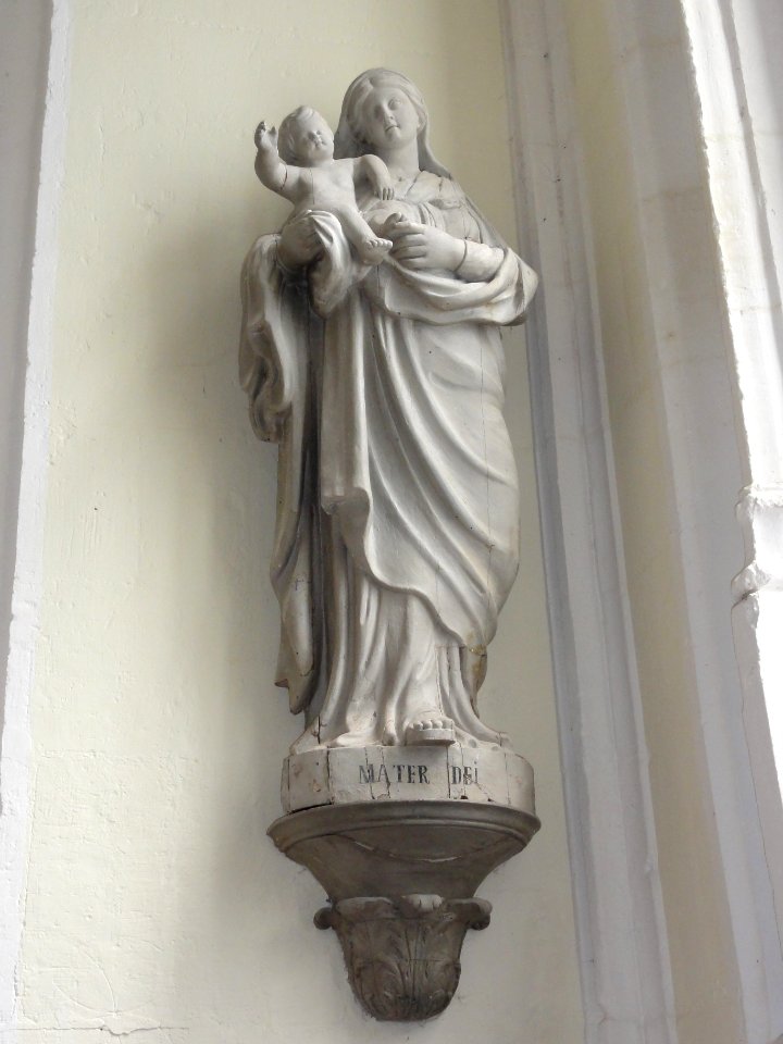 Raffetot (Seine-Mar.) église, statue 16 Mater Dei