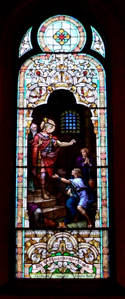 Raeville St. Bonaventure nave window S 3