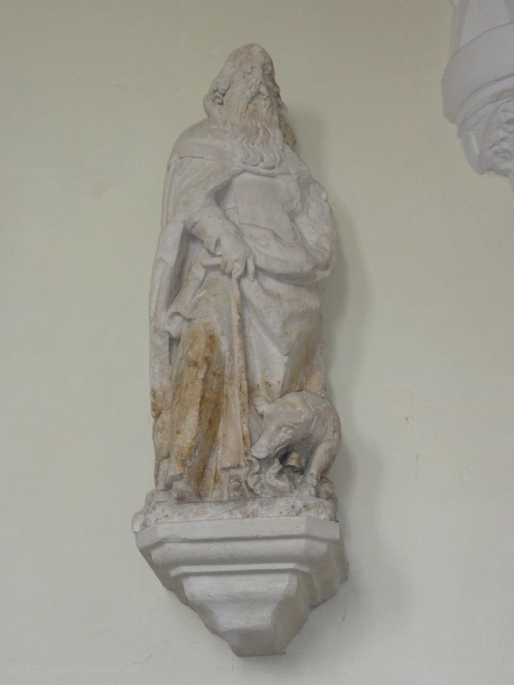 Raffetot (Seine-Mar.) église, statue 06 Saint Antoine le Grand