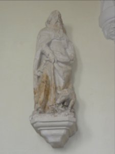 Raffetot (Seine-Mar.) église, statue 06 Saint Antoine le Grand