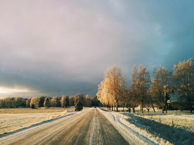 Highway sky the scenery photo