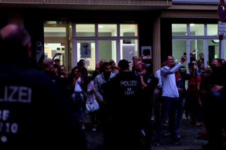 Protest in support of the Attila Hildmann restaurant 2020-08-28 12