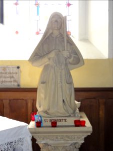 Raffetot (Seine-Mar.) église, statue 18 Sainte Bernadette