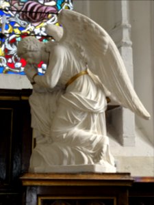 Raffetot (Seine-Mar.) église, statue 14 Ange