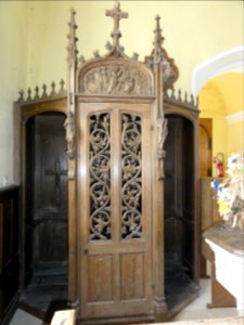 Raffetot (Seine-Mar.) église, confessionnal