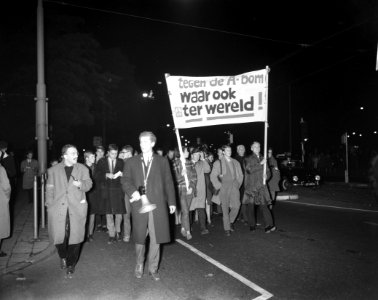 Protestdemonstratie in Amsterdam, Bestanddeelnr 913-1250