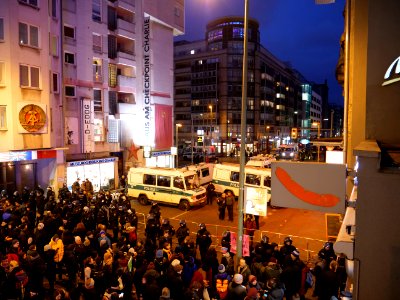 Protests against the „Marsch der Frauen“ 19